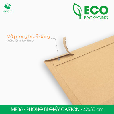 MPB6 - 42x30 cm - 20 phong bì carton đóng hàng - Bìa gói hàng, bìa cứng, bì thư | Magix Packaging
