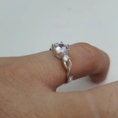 Nhẫn Đôi Bạc Nhẫn Cặp Bạc Đẹp Tình Yêu Trở Lại - BẠC HIỂU MINH NC434S