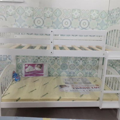 Giường 2 Tầng Gỗ Tự Nhiên 030 (White)