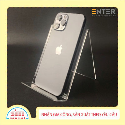 Kệ trưng bày mica chữ V Enter TB122 200x115x135mm mica dày 2mm, Giá trưng bày sản phẩm, Kệ trưng bày nhà sách