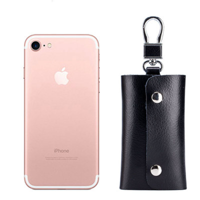 Túi đựng chìa khóa 100% da bò thật móc khóa đa chức năng cao cấp