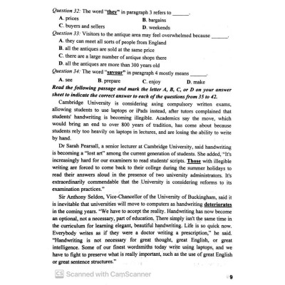Sách - Bộ Đề Thi Thử THPT Tiếng Anh - Hoàng Thái Dương - Hồng Ân