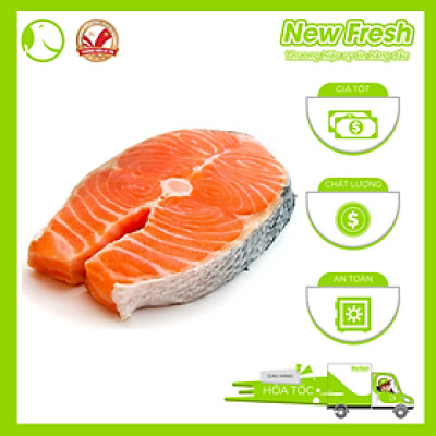 [GIAO NHANH HCM] Cá Hồi Nauy Cắt Khoanh - Túi 1Kg