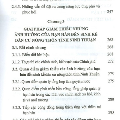 Đánh Giá Ảnh Hưởng Của Hạn Hán Đến Sinh Kế Dân Cư Nông Thôn Tỉnh Ninh Thuận (Sách Chuyên Khảo)