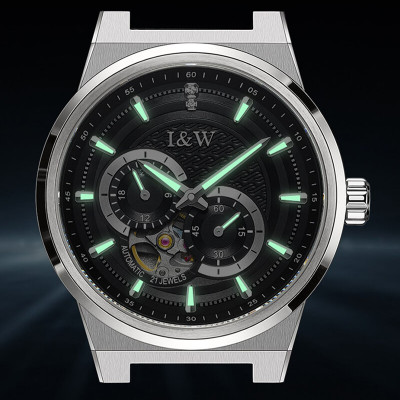 Đồng hồ nam chính hãng IW CARNIVAL IW680G-1 Kính sapphire ,chống xước ,Chống nước 50m ,Bảo hành 24 tháng,Máy cơ (Automatic),dây da cao cấp, thiết kế đơn giản dễ đeo