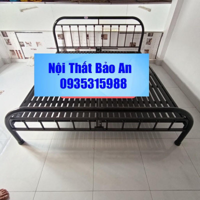 Giường sắt mỹ nghệ nhiều size từ 1m đến 1m8 - Nội Thất Bảo An