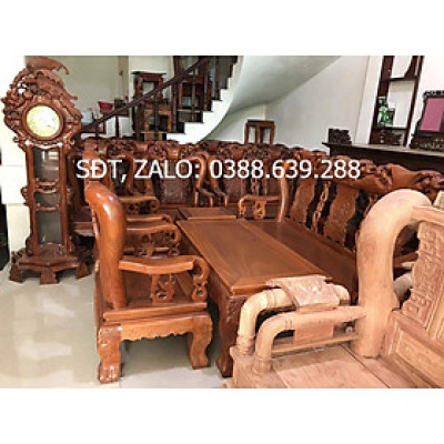 Bộ bàn ghế minh đào gỗ gõ đỏ