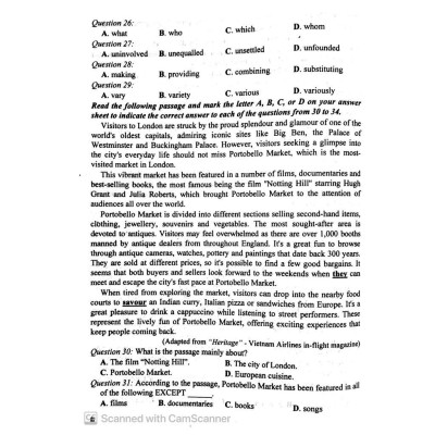 Sách - Bộ Đề Thi Thử THPT Tiếng Anh - Hoàng Thái Dương - Hồng Ân