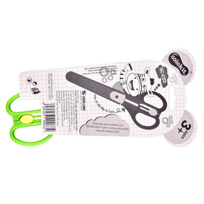 Kéo Học Sinh Colokit SC-C03 - Mẫu 1 - Tay Cầm Xanh Chuối