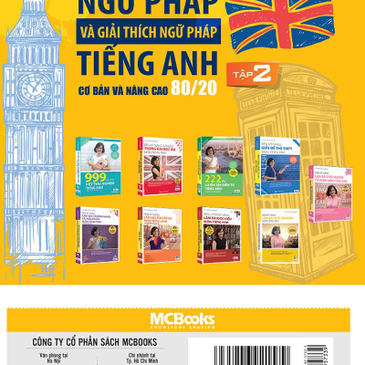Ngữ pháp và giải thích ngữ pháp tiếng anh cơ bản và nâng cao 80/20 tập 2(Tặng kèm booksmark)
