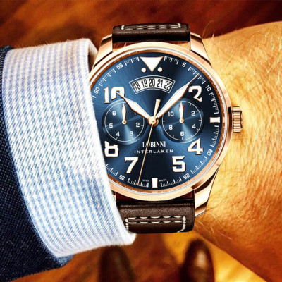 Đồng hồ nam chính hãng Lobinni No.16051B-1