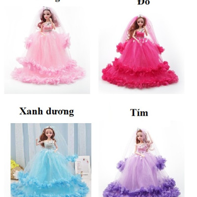 Búp bê Barbie công chúa-Cô dâu  DRU - Hàng Chính Hãng