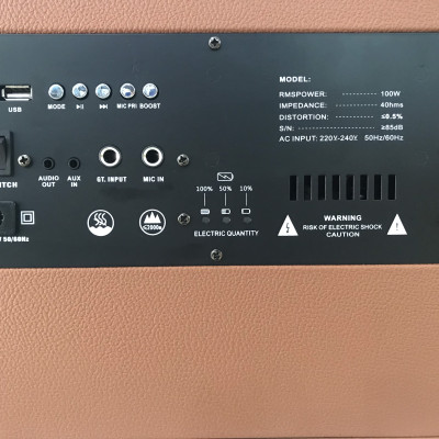 Dàn âm thanh di động KCBox KC-279 - Loa kéo, loa xách tay di động 3 đường tiếng - Hệ thống 2 Loa full 8 inch và 1 treble, 1 mid - Công suất đến 350W - Kết nối bluetooth 5.0, AUX, USB - Kèm 2 micro không dây UHF - Thiết kế cực sang trọng - Hàng nhập khẩu