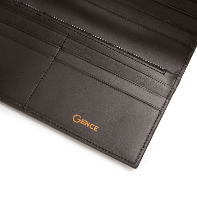Ví dài nam Gence da bò Nappa màu đen C19
