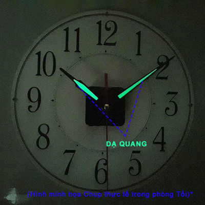 Máy Đồng Hồ EASTAR KIM TRÔI Độ Chính Xác Cao – Bộ KIM ĐAO thân Kim màu ĐEN có phủ DẠ QUANG màu Xanh – Kèm theo Pin Maxell