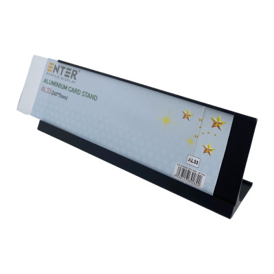 Bảng thông tin để bàn nhôm Enter AL33 240x75mm, Biển chức danh, Bảng tên để bàn, Kệ chức vụ