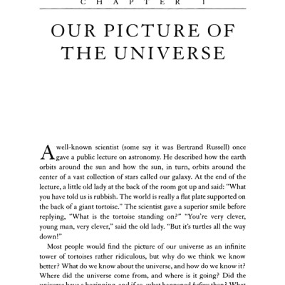 A Brief History Of Time : From Big Bang To Black Holes