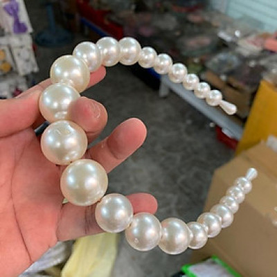 Băng đô hạt trai cài tóc cô dâu GiangPKC