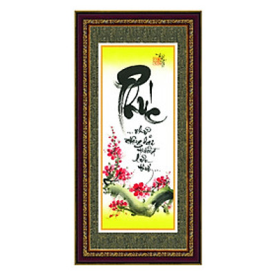 Tranh chữ Phúc như đông hải thư pháp quà tặng TPT-30x60-6