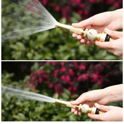 Bộ dây vòi xịt nước rửa xe,tưới cây .tăng áp 3 lần,loại 3m, 5m 206587 đầu đồng,cút đồng,nối đồng+tặng móc khoá 