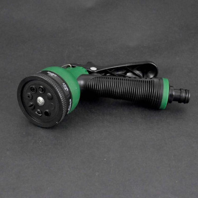 Vòi xịt rửa xe,Vòi phun nước tưới cây tăng áp thông minh 8 chế độ 815498 (cút vàng,nối xanh - dây vàng)