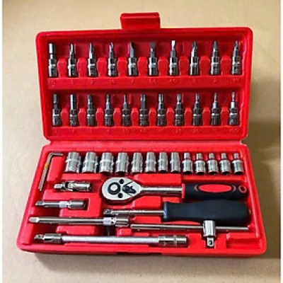 Bộ Dụng Cụ Đa Năng 46 Chi Tiết Cầm Tay Loại Tốt- Hoàn Hảo Cho  Việc Sửa Chữa, ĐÈN TRANG TRÍ , ĐỒNG HỒ TREO TƯỜNG