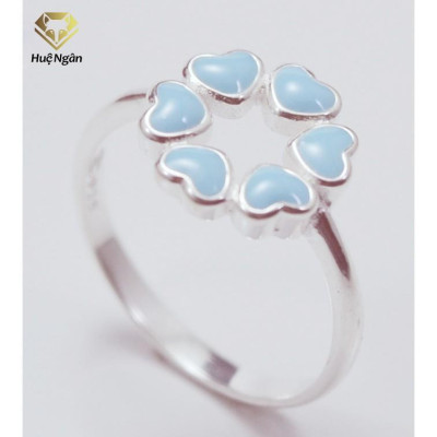 Nhẫn bạc Ý 925 Huệ Ngân - Tim xinh JZ039