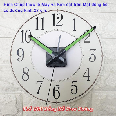 Máy Đồng Hồ EASTAR Kim Trôi Độ Chính Xác Cao – Bảo Hành 2 Năm – Bộ Kim Đen Có Dạ Quang – Tặng Pin Panasonic HI-TOP