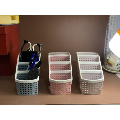 Khay nhựa tiện ích 4 ngăn Việt Nhật, để bàn, đựng đồ, đựng bút, văn phòng phẩm, mỹ phẩm, đồ dùng đa năng phù hợp bàn làm việc, phòng tắm , nhà bếp 