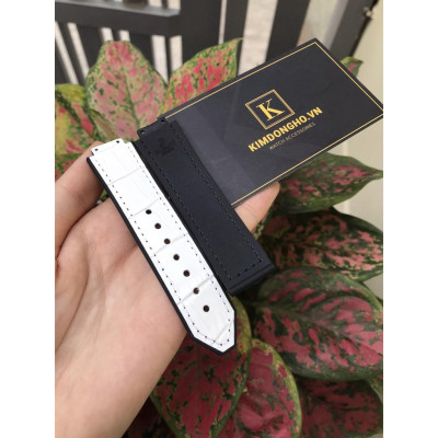 GIÁ HỦY DIỆT Dây đồng hồ HUBLOT nữ lót da vân trắng case 34 size dây 13 - 19 - 18