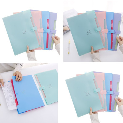 Túi Đựng Giấy A4 - Bìa Đựng Hồ Sơ Hình Mặt Cười Dễ Thương - Chính Hãng (Màu ngẫu nhiên)