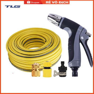 Bộ dây và vòi xịt rửa xe tưới cây tăng áp 20M(cút đồng nối 713-1) 206817