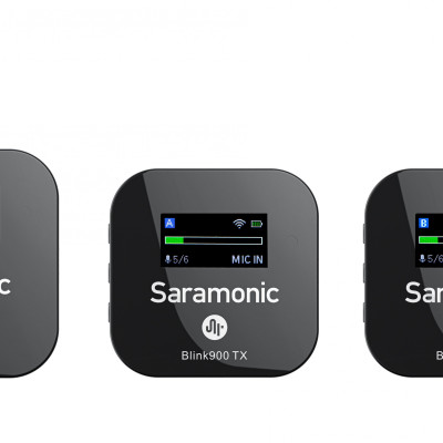 Micro Thu Âm Cài Áo Saramonic Blink900 B2 Cho Điện Thoại & Máy Ảnh – Livestream/ Quay video/ Podcast -Hàng Chính Hãng