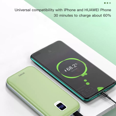 Pin dự phòng Wiwu Ultra-fast Charge JC-17 Dành Cho Điện Thoại, Ipad Sạc An Toàn Trên Máy Bay, Sạc Được Hai Thiết Bị Cùng Một Lúc - Hàng Chính Hãng