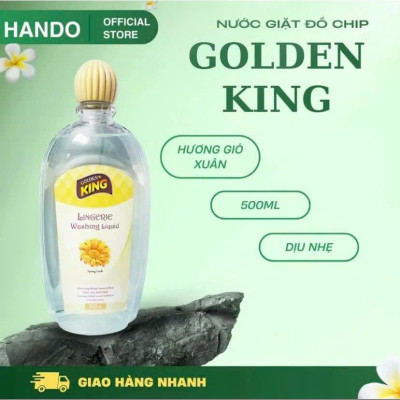 Combo 2 chai Nước giặt quần áo lót đồ lót chuyên dụng Golden King Hando 500ml