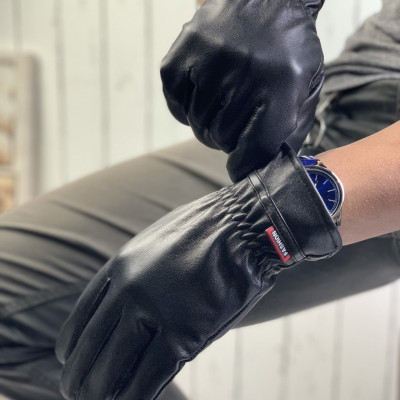 [Da thật] Găng tay nam da cừu cảm ứng điện thoại GL103, găng tay da thật cao cấp - 100% da thật, BH 3 năm