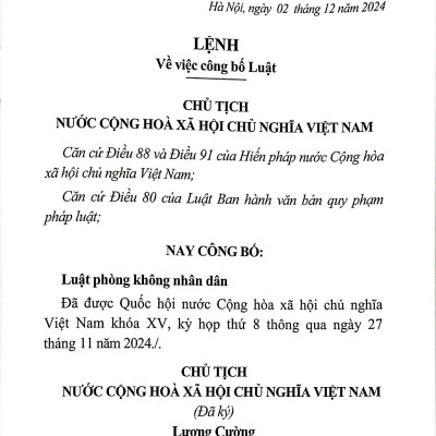 Sách - Luật Phòng Không Nhân Dân