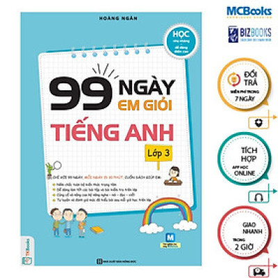 Sách - 99 Ngày Em Giỏi Tiếng Anh Lớp 3 - MCBooks