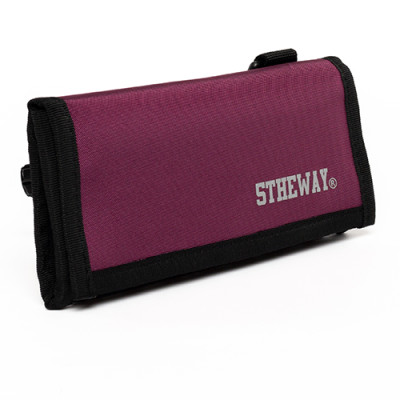 Ví Dài 5THEWAY Tím aka 5THEWAY /solid/ LONG WALLET in BURGUNDY