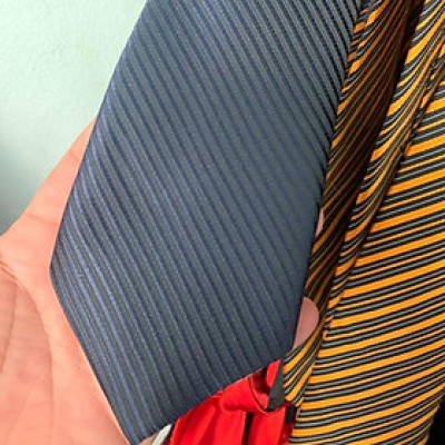 Combo Cavat nam bản 8cm xanh đen kèm kẹp cavat