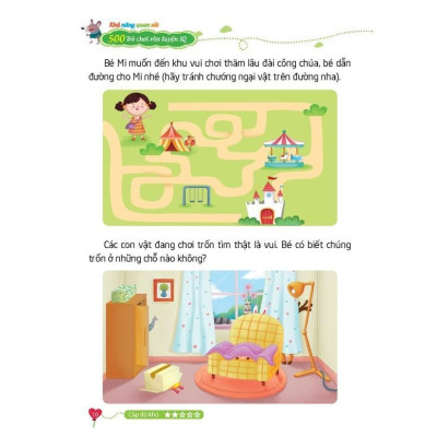 Sách - 500 Trò Chơi Rèn Luyện IQ - 4-10 Tuổi - Khả Năng Quan Sát - Minh Thắng