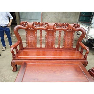 ​Bộ bàn ghế quốc đào gỗ hương vân đồ gỗ BÌNH LONG