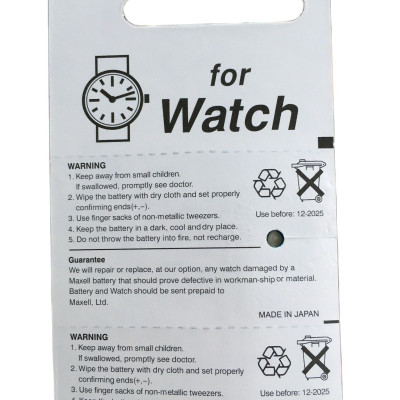 Pin Nhật Maxell SR521SW / SR521 / 521 / 379 / AG0 / L521F Chính Hãng 1 Viên