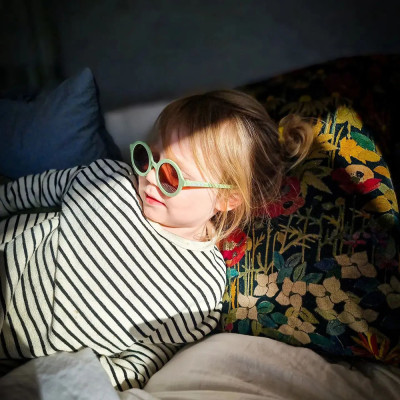 Kính Chống Tia Cực Tím Mắt Tròn Babiators - All The Rage Sage, Cho Bé 3-5 Tuổi