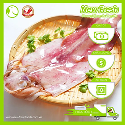 [GIAO NHANH HCM] Mực Ống Một Nắng Đặc Biệt Loại 1 - Túi 1Kg (4-5 con)