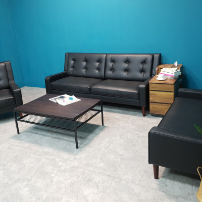 Sofa băng Juno sofa màu nâu, đen 140 x 80 x 90 cm