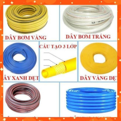 Bộ dây và vòi xịt rửa xe tưới cây tăng áp 3-5M(cút đồng nối 712-1) 206817