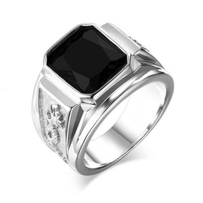 Nhẫn titan nam - Nhẫn nam titan đẹp inox thép không gỉ kiểu cham rồng trangsucpt đá đỏ PTNNA249