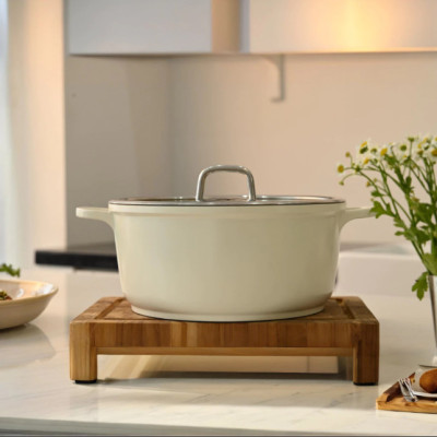 Nồi Phủ Gốm Xtrema Chống Dính Haatz Size 24cm, Dùng mọi loại bếp, An toàn, Hàng Chính Hãng Bảo Hành 24 tháng