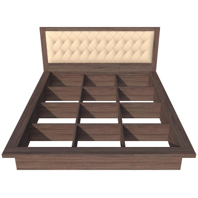 Giường ngủ cao cấp Tundo màu nâu 180cm x 200cm